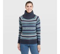 Weird Fish Women's Annecy Fair Isle Roll Neck Jumper in Navy | Size: 8 Weird Fish Navy 8