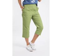 Weird Fish Women's Anyar 3/4 Length Ripstop Trousers in Pale Green | Size: 8 Weird Fish Pale Green 8