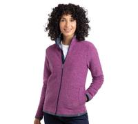Weird Fish Womens Ariana Eco Full Zip Grid Fleece : Purple Wine: 10 Si