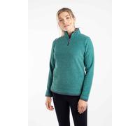 Weird Fish Women's Beye 1/4 Zip Grid Fleece in Bottle Green | Size: 18 Weird Fish Bottle Green 18