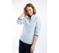 Weird Fish Women's Beye 1/4 Zip Grid Fleece in Light Blue | Size: 12 Weird Fish Light Blue 12
