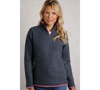 Weird Fish Women's Beye 1/4-Zip Grid Fleece Eco Navy Size 8