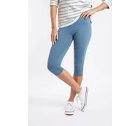 Weird Fish Women's Blondie Cropped Leggings in Blue | Size: 12 Weird Fish Blue 12