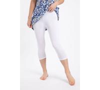 Weird Fish Women's Blondie Cropped Leggings in White | Size: 8 Weird Fish White 8
