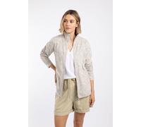 Weird Fish Women's Bridget Full Zip Printed Microfleece in Light Grey | Size: 14 Weird Fish Light Grey 14