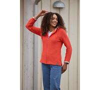 Weird Fish Women's Chicoa Full Zip Macaroni Hoodie in Coral | Size: 14 Weird Fish Coral 14