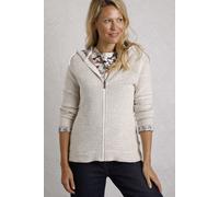 Weird Fish Women's Chicoa Full Zip Macaroni Hoodie in Cream | Size: 18 Weird Fish Cream 18