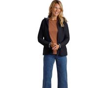 Weird Fish Women's Chicoa Full Zip Macaroni Hoodie in Dark Navy | Size: 16 Weird Fish Dark Navy 16