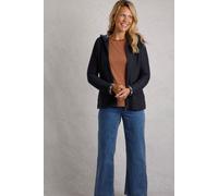 Weird Fish Women's Chicoa Full Zip Macaroni Hoodie in Navy | Size: 20 Weird Fish Navy 20