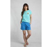 Weird Fish Women's Deeley Ripstop Shorts in Turquoise | Size: 18 Weird Fish Turquoise 18