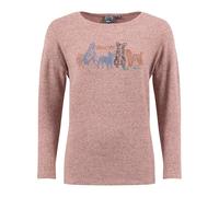 Weird Fish Womens Dogs Life Graphic Long Sleeve T-Shirt Pink 10