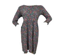 Weird Fish Womens Ellas Organic Cotton Jersey Dress - Sample: Navy: 10
