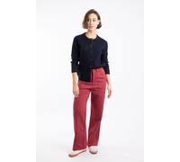 Weird Fish Women's Farida Wide Leg Trouser in Red | Size: 22 Weird Fish Red 22