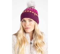 Weird Fish Frady Fair Isle Bobble Hat Beet Size ONE