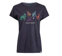 Weird Fish Womens Go Fetch Graphic T-Shirt Navy 10