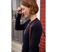 Weird Fish Women's Hayley Knitted Cardigan in Navy | Size: 12 Weird Fish Navy 12