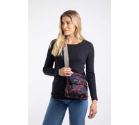 Weird Fish Women's Kait Printed Cross Body Bag in Dark Blue Weird Fish Dark Blue One Size