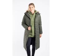 Weird Fish Women's Kempley Lightweight Padded Mid-Line Hooded Jacket in Dark Green | Size: 14 Weird Fish Dark Green 14