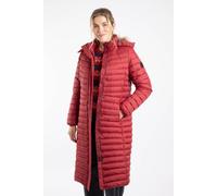 Weird Fish Women's Kempley Lightweight Padded Mid-Line Hooded Jacket in Red | Size: 10 Weird Fish Red 10