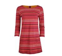 Weird Fish Womens/Ladies Charlotte Striped Jersey Organic Tunic (Dark Pink) - Size 22 UK