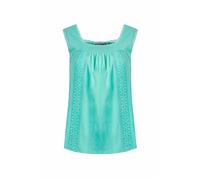 Weird Fish Womens/Ladies Chelle Organic Cotton Square Neck Vest Top (Aqua Marine) - Turquoise - Size 18 UK