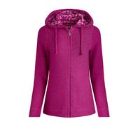 Weird Fish Womens/Ladies Chicoa Macaroni Full Zip Hoodie (Magenta) - Pink - Size 16 UK