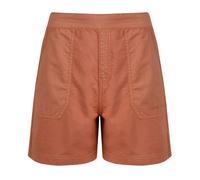 Weird Fish Womens/Ladies Deeley Ripstop Shorts (Auburn) - Red Cotton - Size 8 UK
