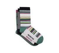 Weird Fish Womens/Ladies Parade Patterned Socks (Pack of 3) (Multicoloured) - Green - Size UK 4-7
