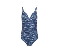 Weird Fish Womens/Ladies Penelope Printed One Piece Swimsuit (Ensign Blue) - Size 8 UK
