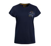 Weird Fish Womens/Ladies Wander Graphic Print Slub Organic T-Shirt (Navy) - Size 20 UK