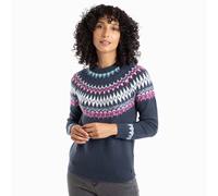 Weird Fish Womens Lowell Fair Isle Eco Jumper: Navy: 12 Size: 12, Colo