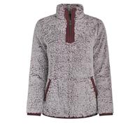 Weird Fish Womens Madi Cosy 1/4 Zip Fleece: Aubergine: 20 Size: 20, Co