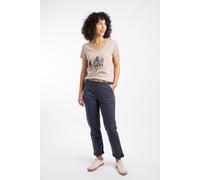 Weird Fish Women's Malorri Chino Trousers in Navy | Size: 16 Weird Fish Navy 16