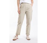 Weird Fish Women's Malorri Chino Trousers in Stone | Size: 18 Weird Fish Stone 18