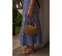 Weird Fish Women's Merritt Raffia Cross Body Bag in Natural Weird Fish Natural One Size
