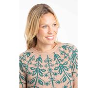 Weird Fish Women's Miska Fair Isle Jumper in Tan | Size: 12 Weird Fish Tan 12