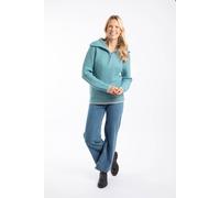 Weird Fish Reza 1/4 Zip Knitted Jumper Smoked Blue Size 12. (Jumper/Sweater/Fleece)