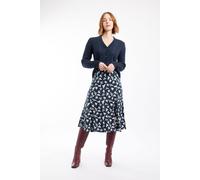 Weird Fish Romaro Womens Printed Jersey Midi Skirt - - Size: 8