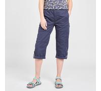 Weird Fish Women's Salena 3/4 Length Trousers, Navy, UK14