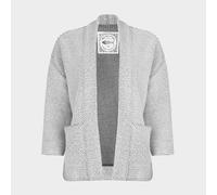 Weird Fish Women's Santosh Cropped Macaroni Kimono Cardigan, White 14