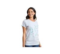 Weird Fish Womens Swirl Organic Graphic Tee: Pale Blue: 16 Size: 16, C