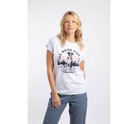Weird Fish Women's Trail Finder Front Print Graphic T-Shirt in White | Size: 22 Weird Fish White 22