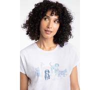 Weird Fish Women's Walkies Front Print Graphic T-Shirt in White | Size: 8 Weird Fish White 8