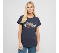Weird Fish Women's Walkies Short Sleeve T-Shirt, Navy 16