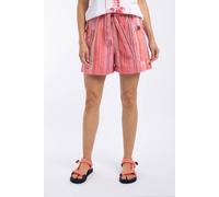 Weird Fish Women's Wilder Striped Summer Shorts in Coral | Size: 14 Weird Fish Coral 14
