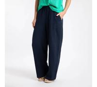 Weird Fish Zelaya Wide Leg Trousers BLUE SIZE 12