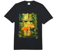 Weird Frog Sits on Toadstool Mushroom in Fairy Tale Forest Comfort Colors Adult Heavyweight T-Shirt