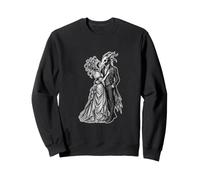 Weird Halloween Couple Gothic Monster Romance Victorian Sweatshirt