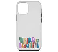 Weird is Beautiful! Retro Groovy Wavy Inspirational Fun Case for iPhone 12/12 Pro
