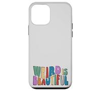 Weird is Beautiful! Retro Groovy Wavy Inspirational Fun Case for iPhone 12 mini